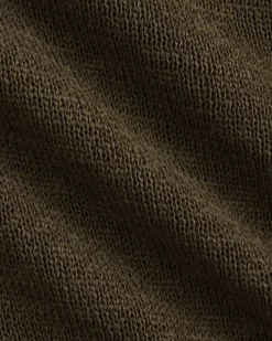 Wide-Neck Crew Sweater in Tape Yarn