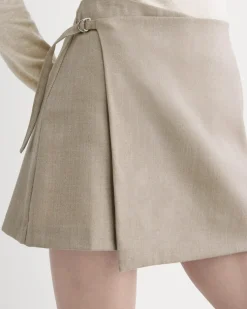 Wrap Mini Skort in Tailor Twill