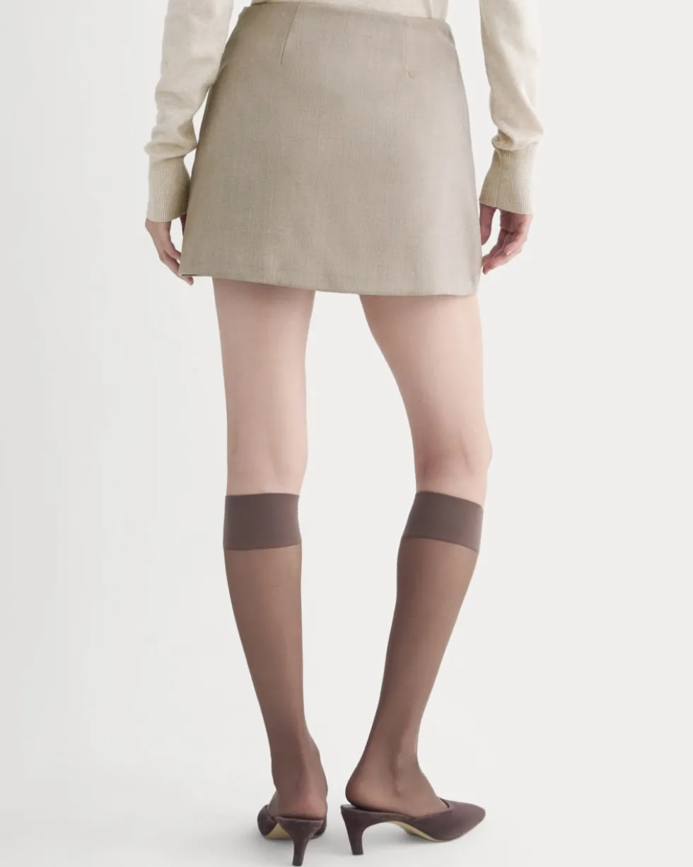 Wrap Mini Skort in Tailor Twill