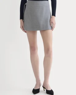 Wrap Mini Skort in Tailor Twill