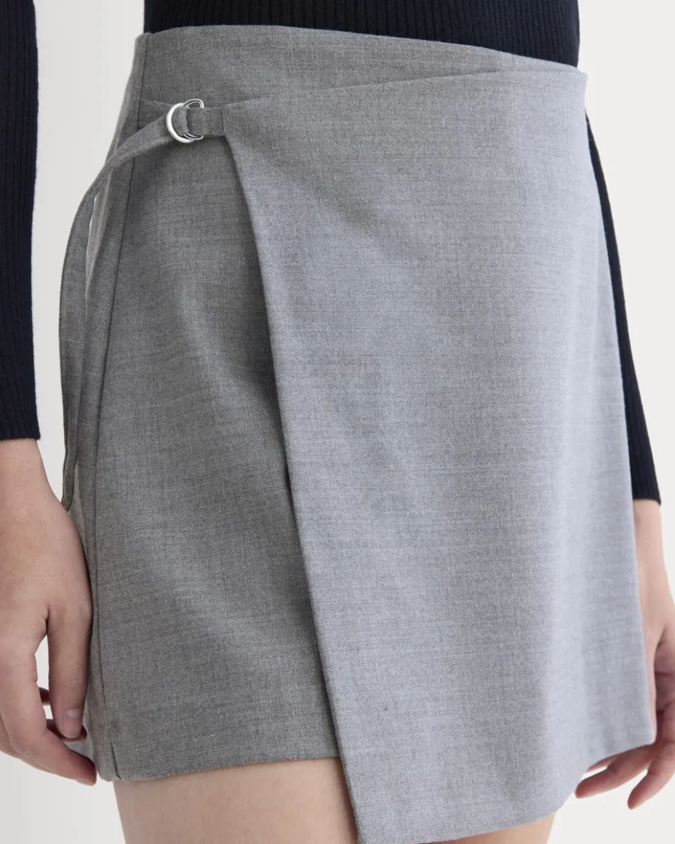 Wrap Mini Skort in Tailor Twill