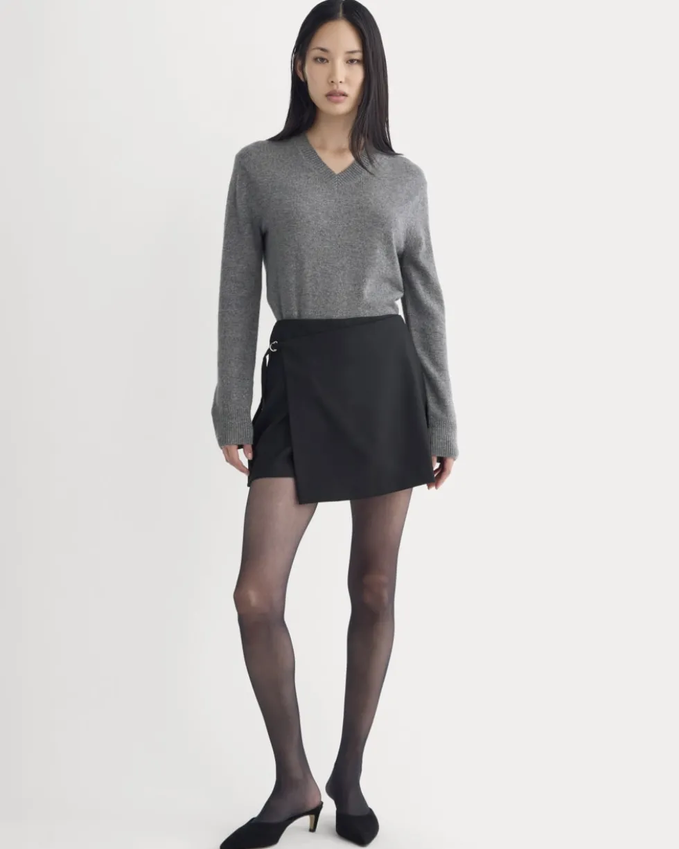 Wrap Mini Skort in Tailor Twill