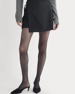 Wrap Mini Skort in Tailor Twill