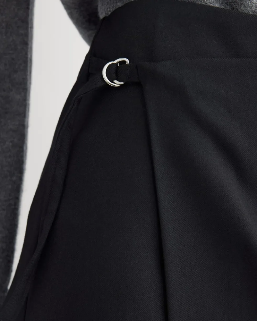 Wrap Mini Skort in Tailor Twill